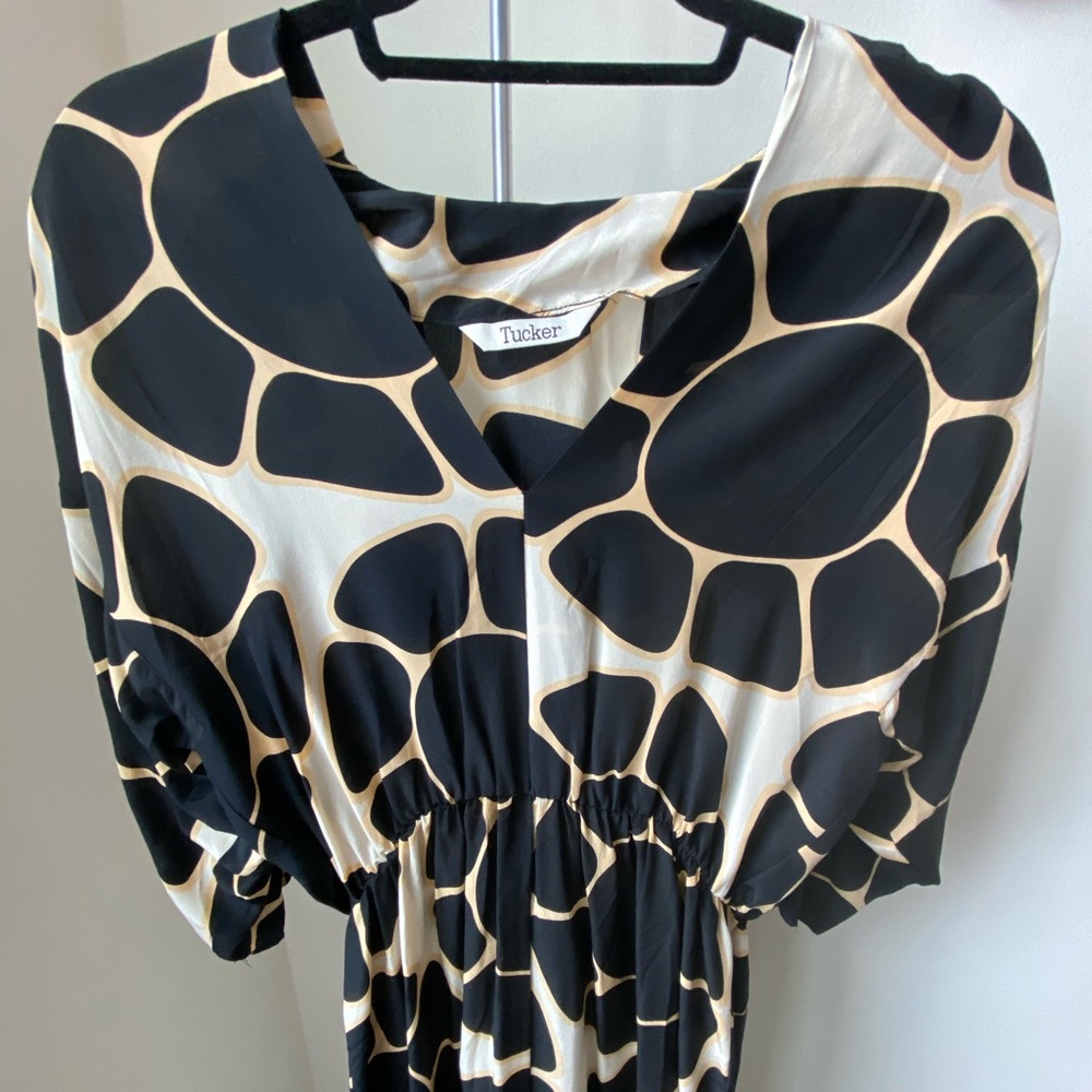 Tucker Silk Dress Medium